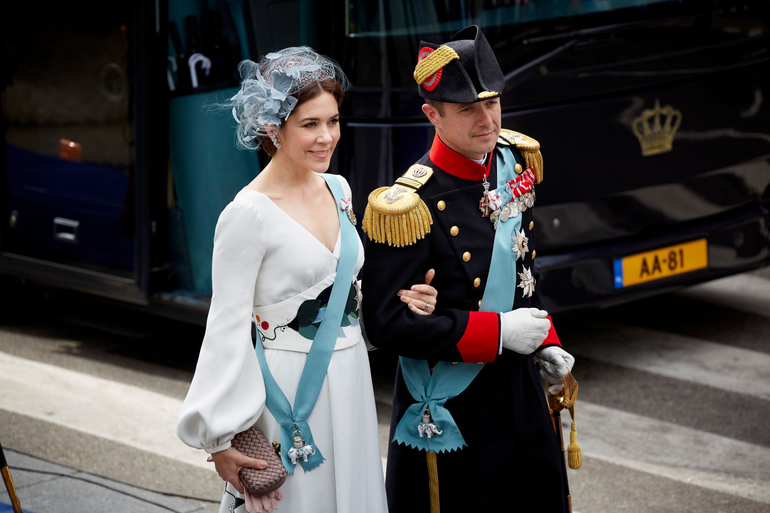 2013 - Kroonprins Frederik en kroonprinses Mary bij de inhuldiging koning Willem-Alexander