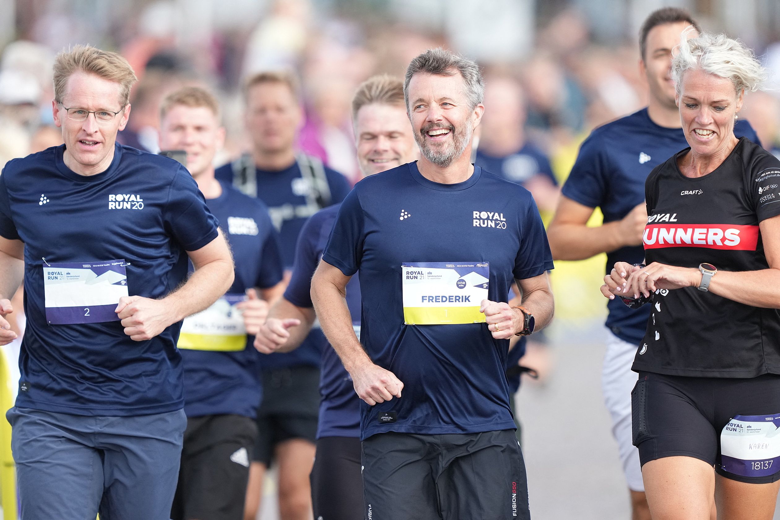 Tienduizenden mensen in Denemarken rennen of lopen mee.
