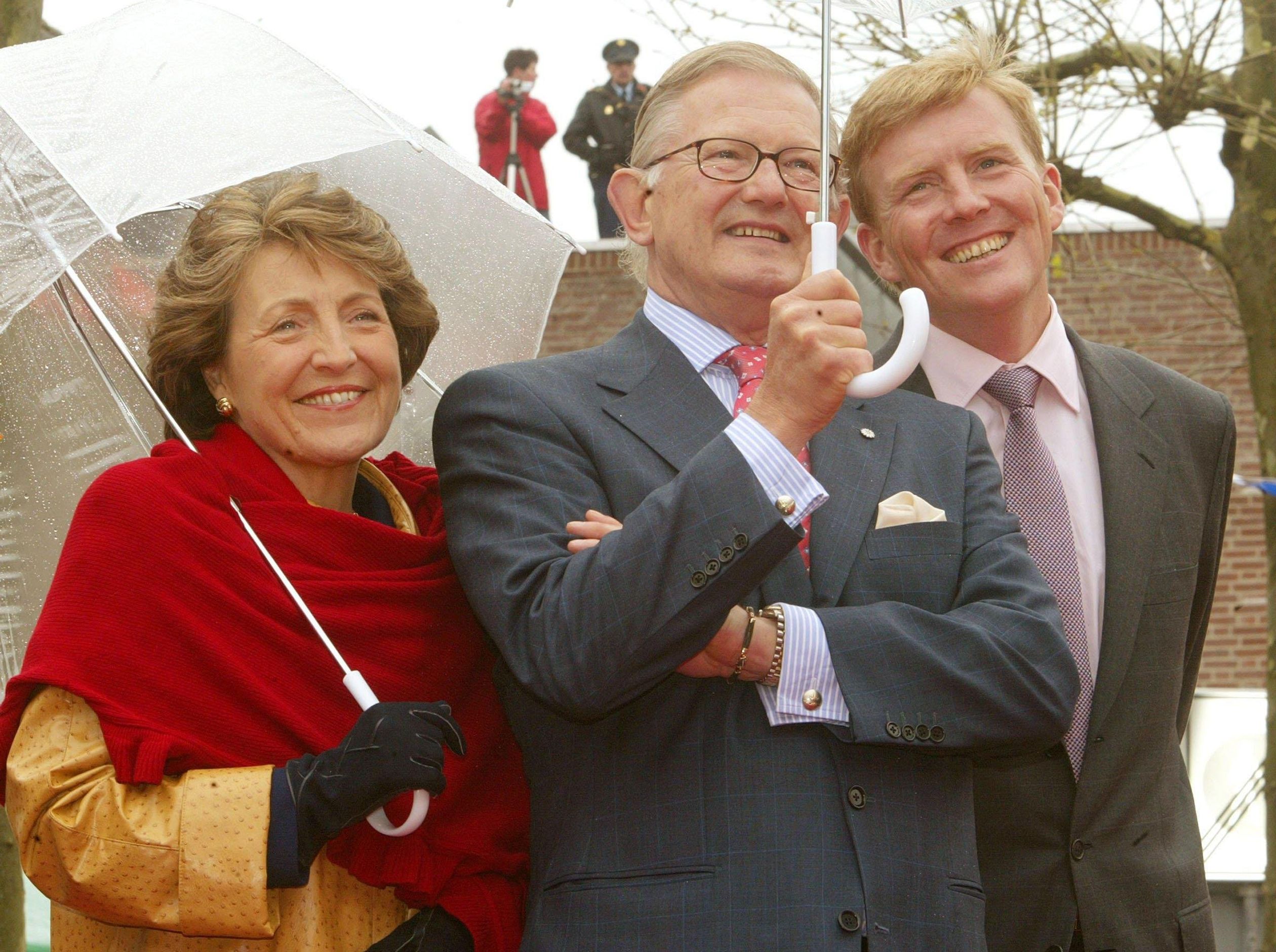 2002: Pieter en Margriet met toenmalige prins Willem-Alexander. "We hebben hem ook duidelijk laten