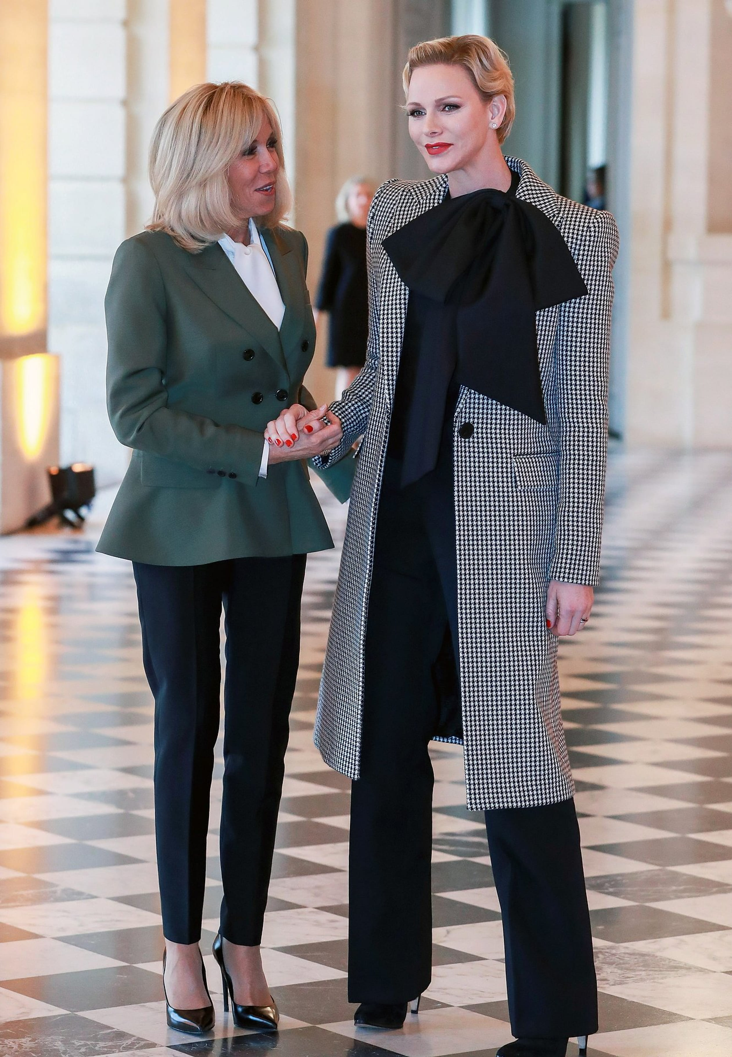 Een ontmoeting met de Franse First lady Brigitte Macron in Versailles, november 2018.