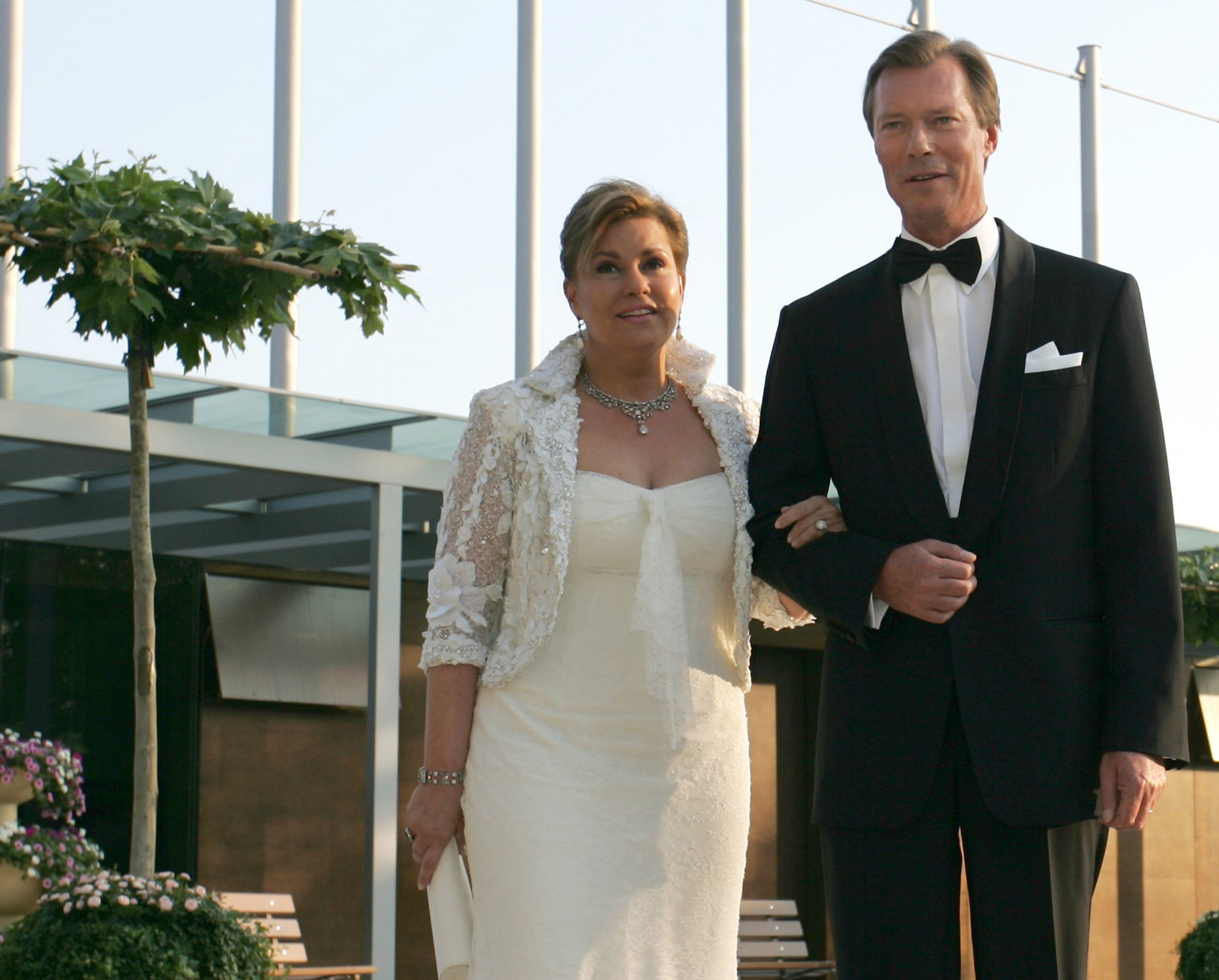 Henri en Maria Teresa bij de viering van hun zilveren huwelijk in 2006.