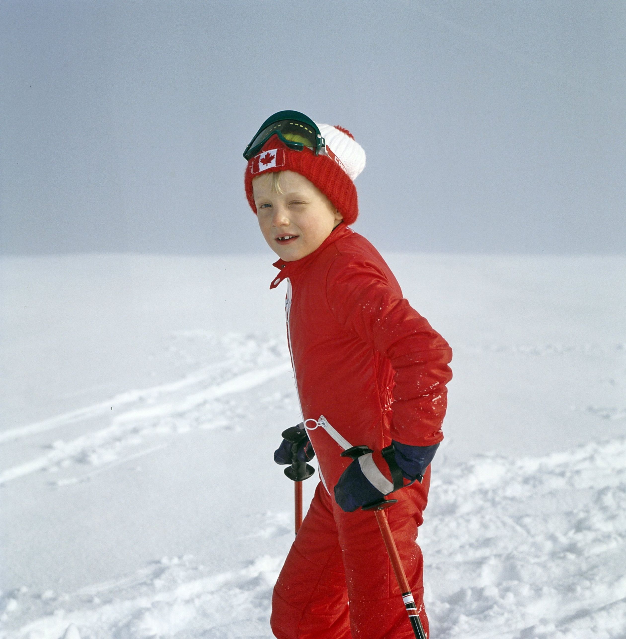 Prins Bernhard op wintersportvakantie in Zell am See, 2 januari 1978.