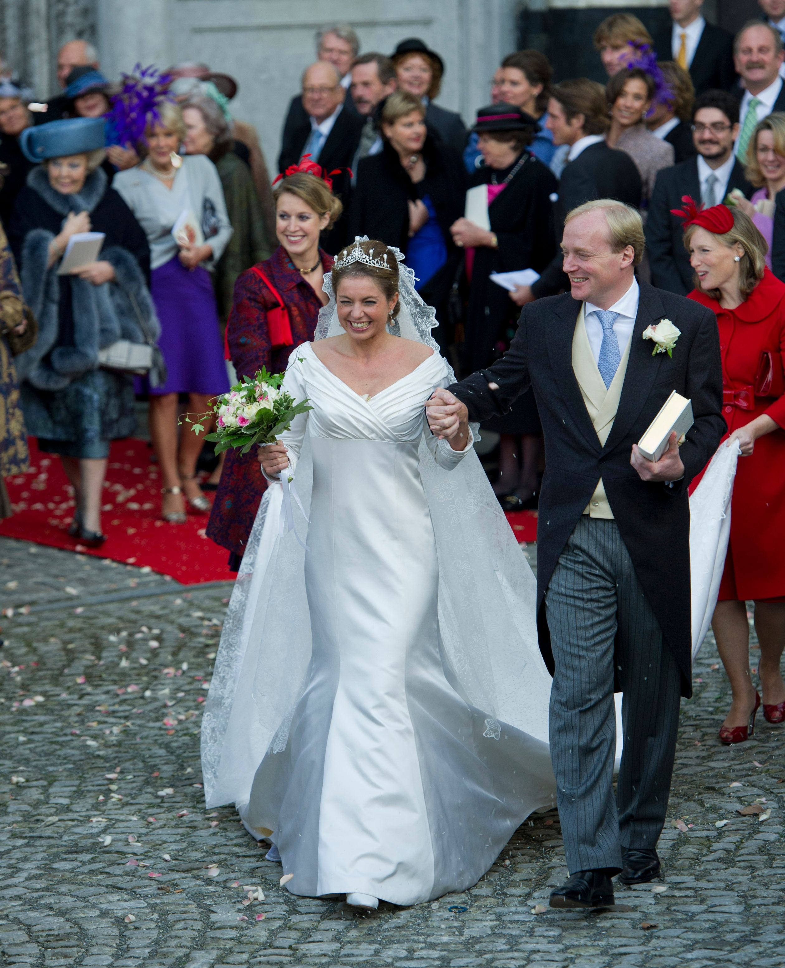 Het kerkelijk huwelijk van prins Carlos en Annemarie vindt plaats in Brussel op 22 november 2010.