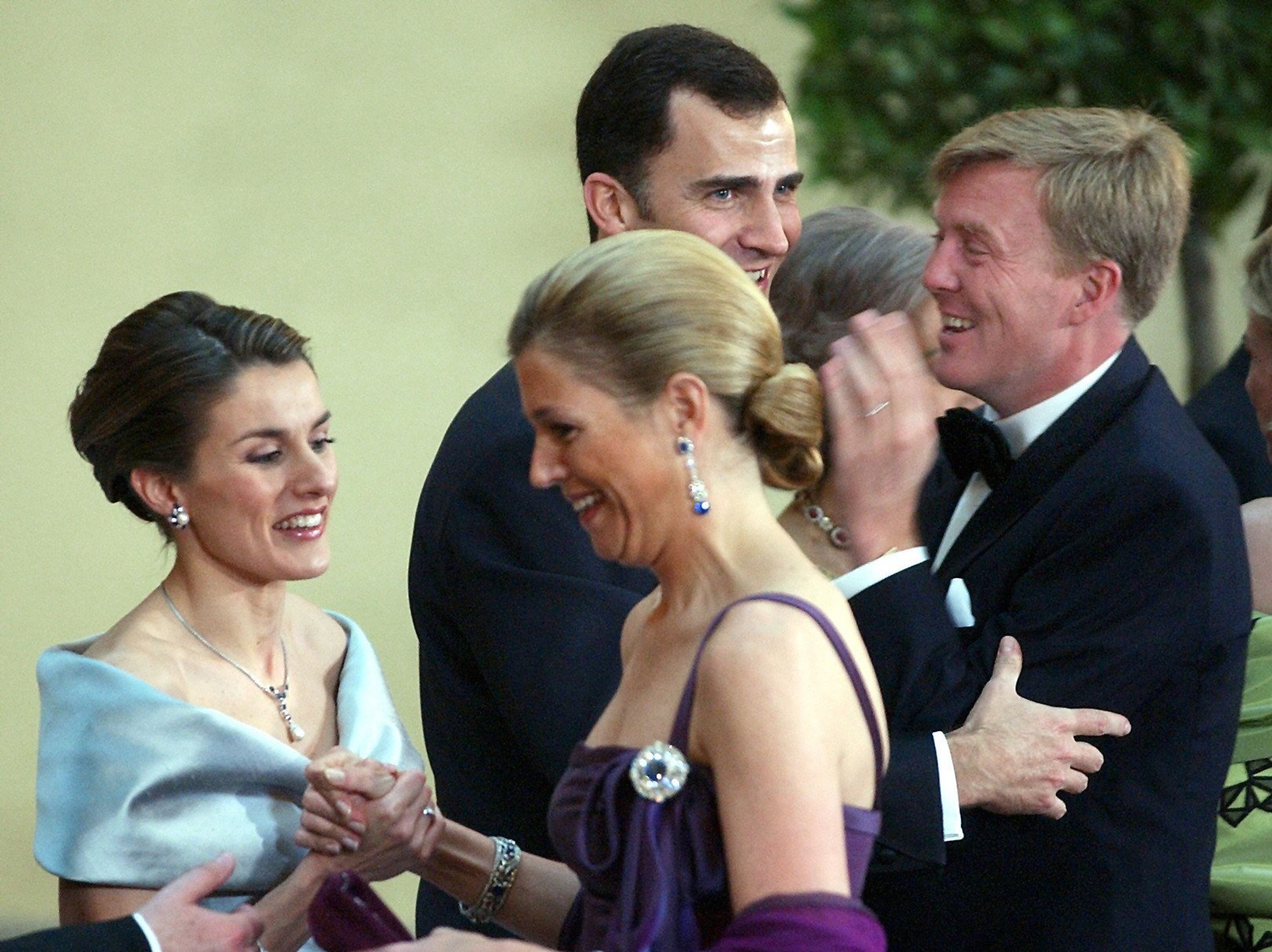 2004: Met Felipe en Letizia in het Pardo Paleis in Madrid.