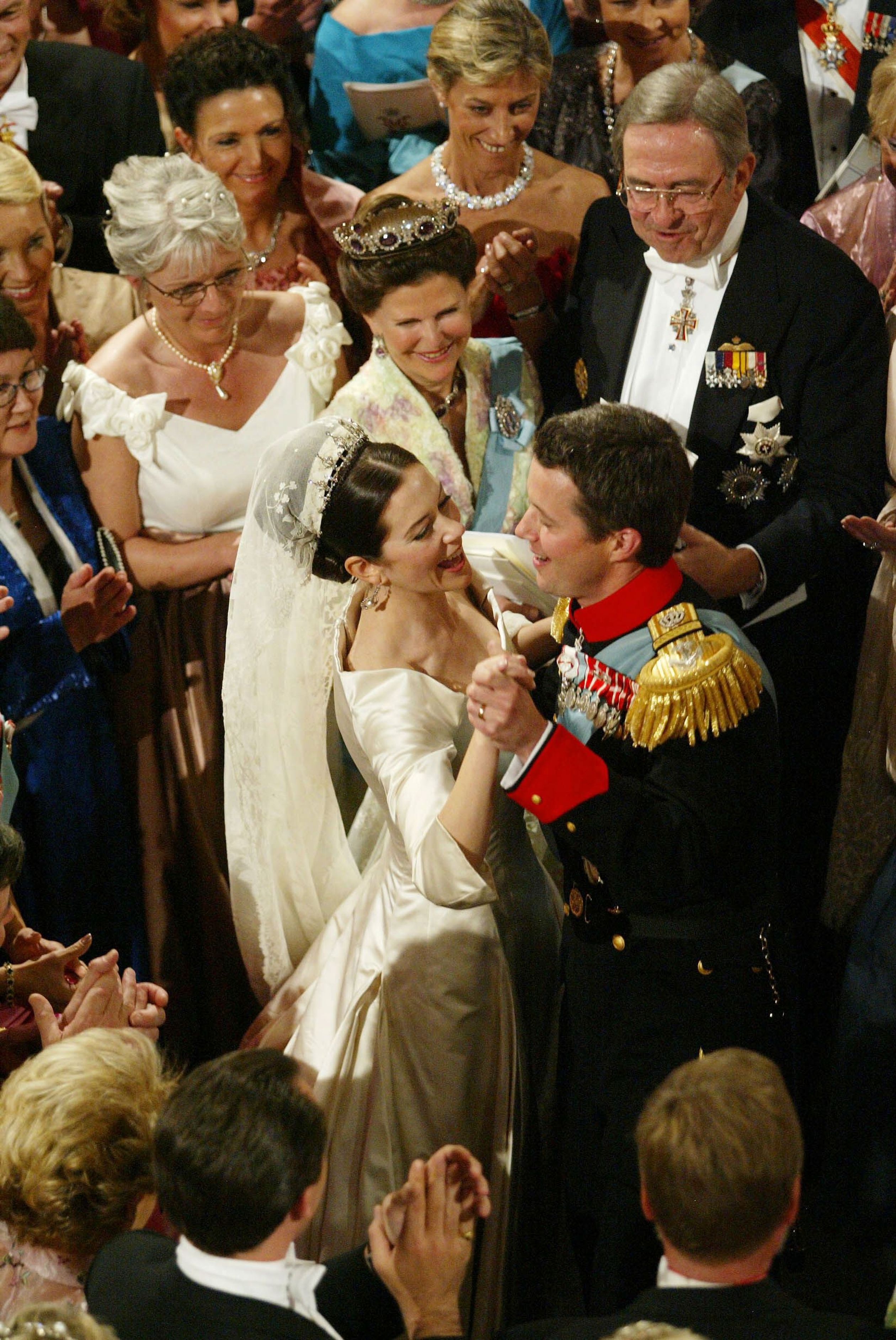 Kroonprins Frederik en kroonprinses Mary in 2004.