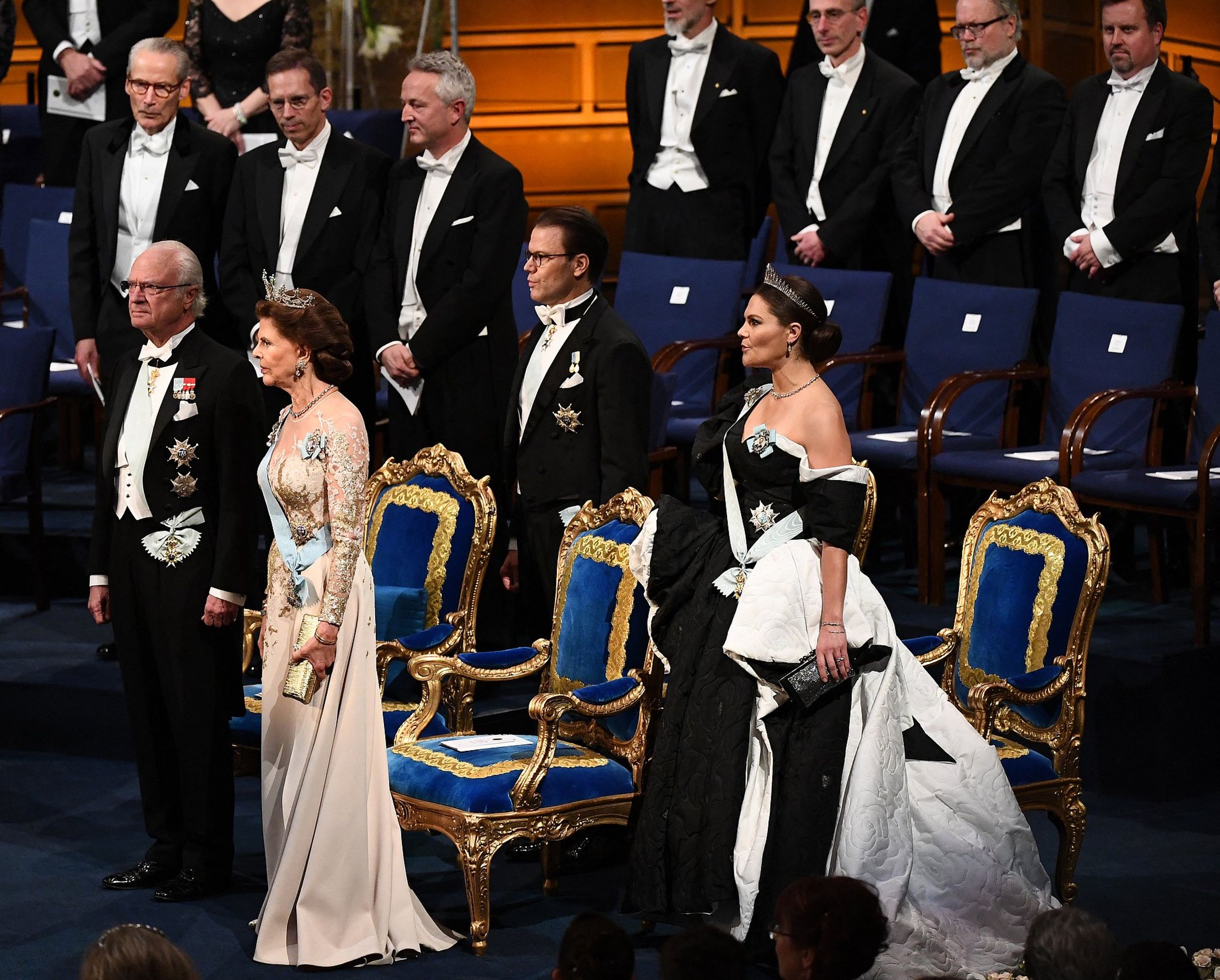 Victoria op de Nobelprijs uitreiking in 2019.