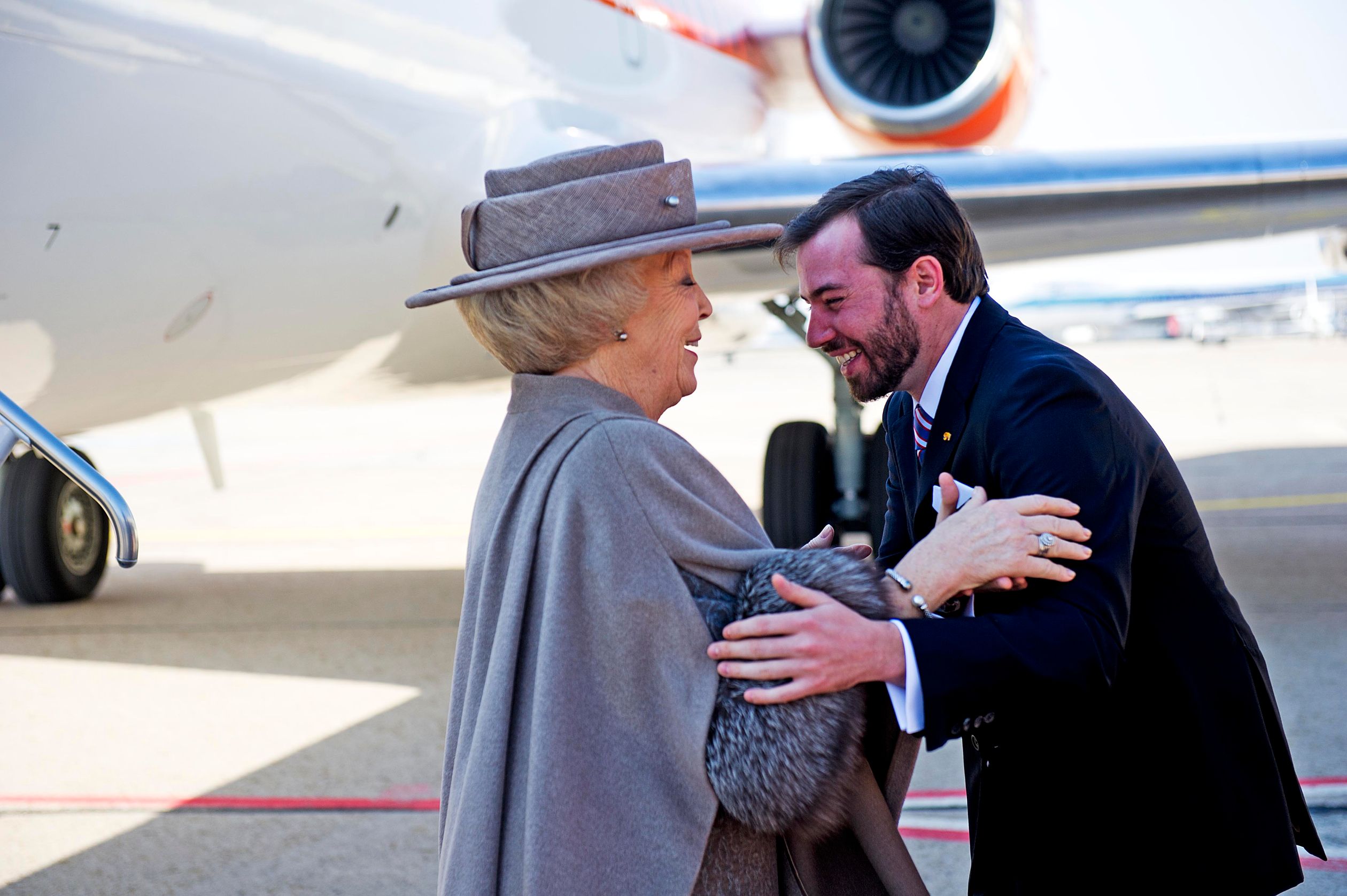 Koningin Beatrix brengt in maart 2012 een driedaags staatsbezoek aan Luxemburg en wordt hartelijk