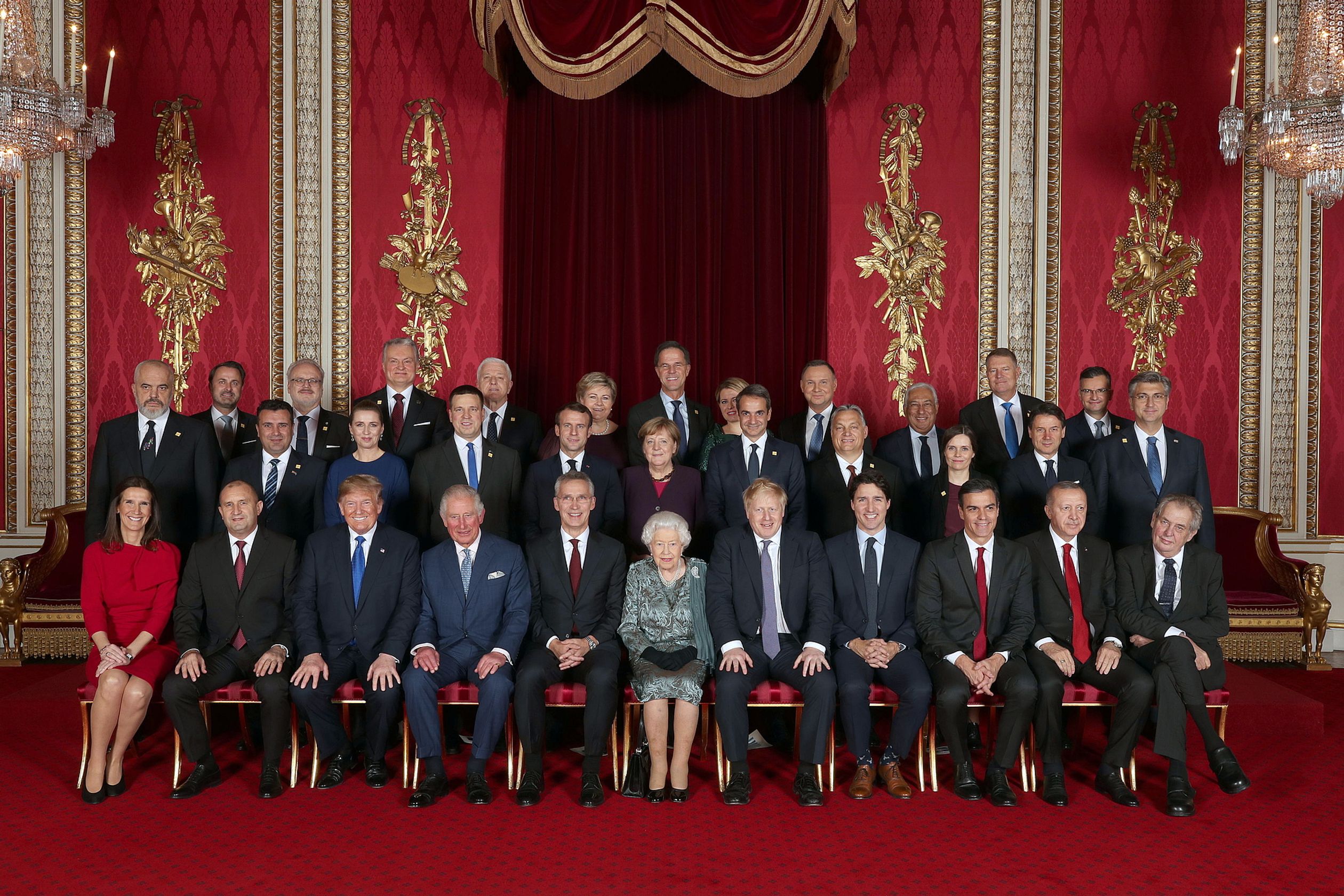 Alle aanwezige leiders van de NAVO-landen zijn aanwezig bij de top in Londen. Ook minister-president