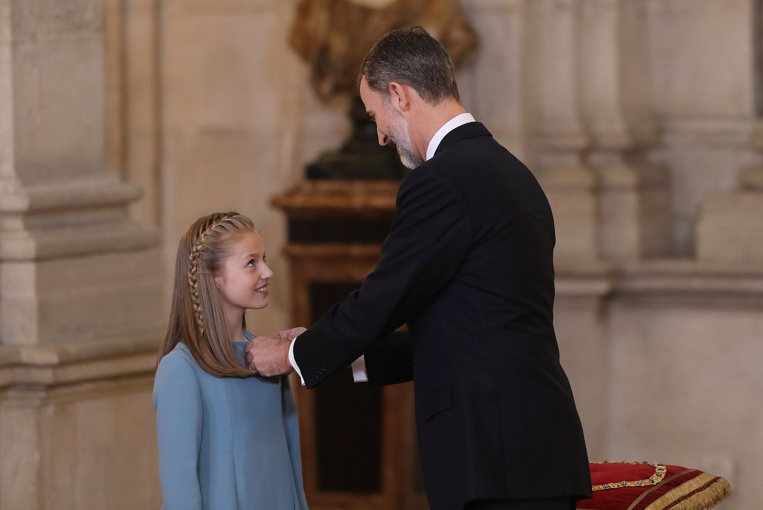 In 2018 krijgt Leonor van haar vader de hoogste orde van Spanje, de Orde van het Gulden Vlies.