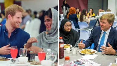 Royals schuiven aan bij vastenmaaltijd tijdens ramadan