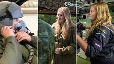 Van F-16 tot onderzeeërs: Amalia maakt uitgebreid kennis met Defensie