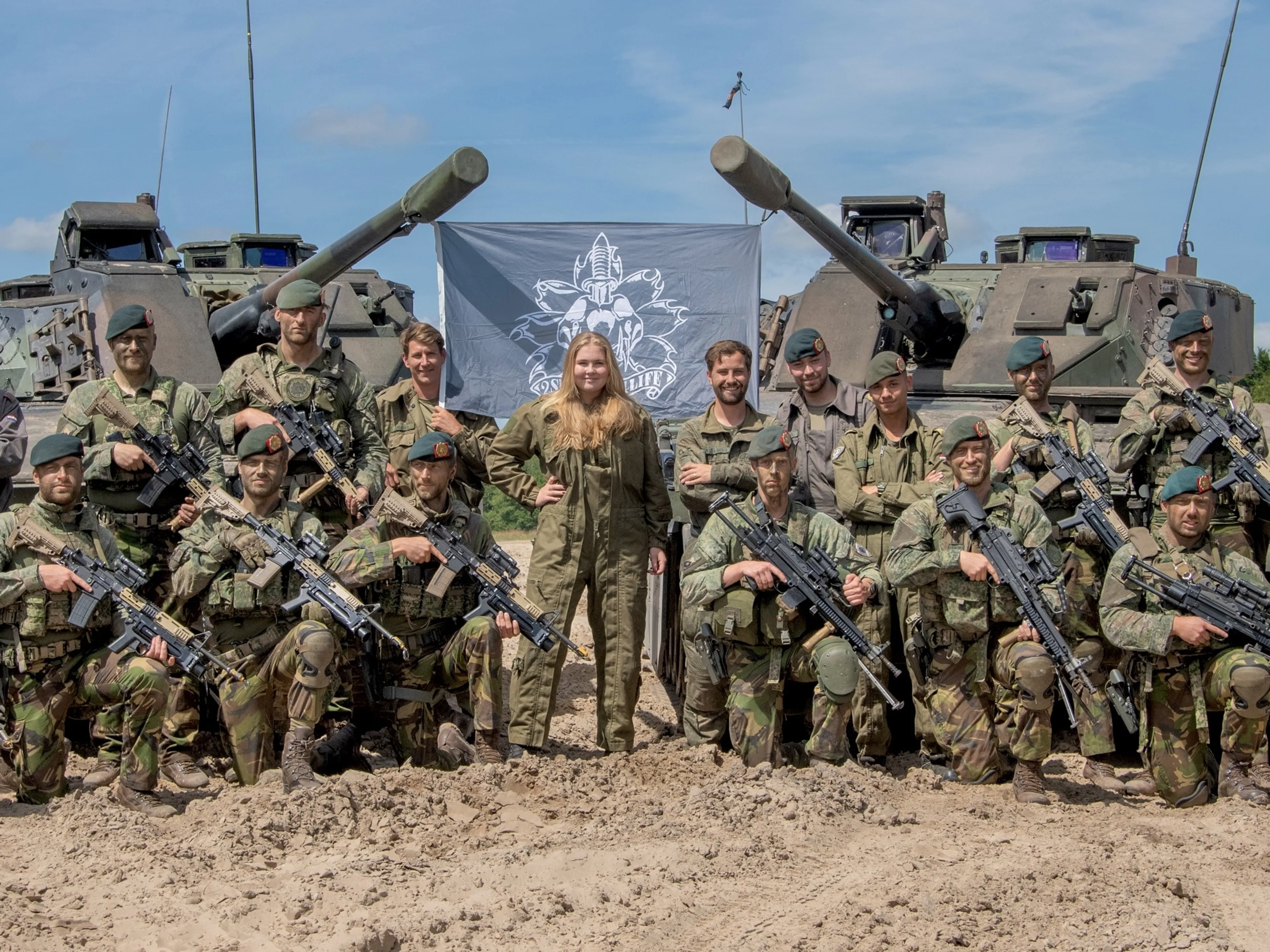 In 2022 heeft prinses Amalia kennisgemaakt met drie onderdelen van de Nederlandse krijgsmacht.