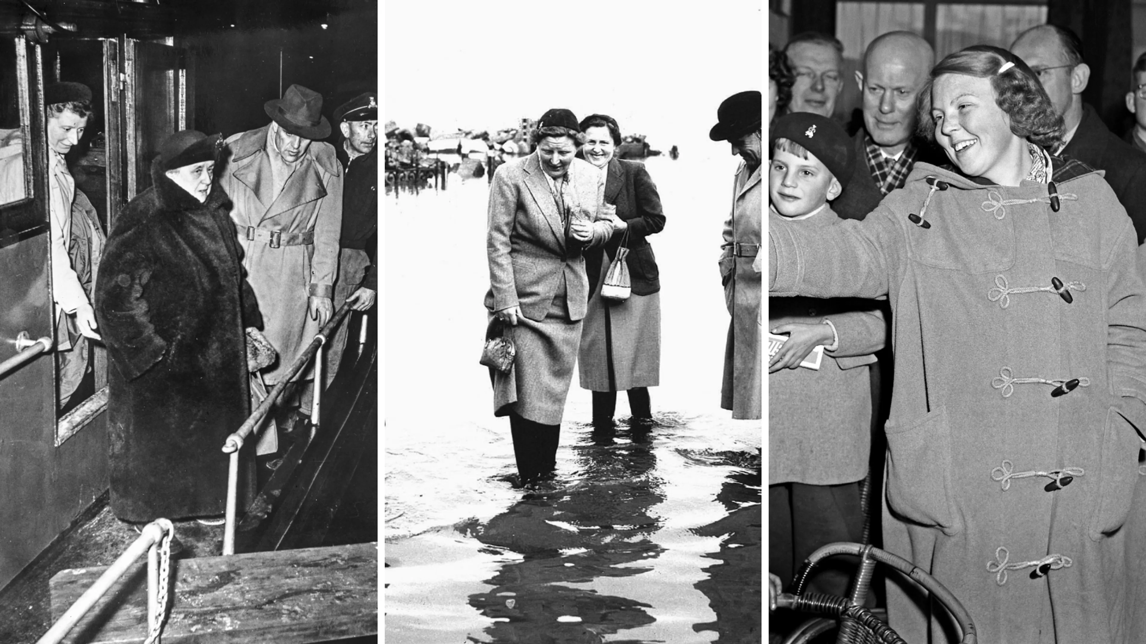 Uit het archief: De Oranjes en de Watersnoodramp