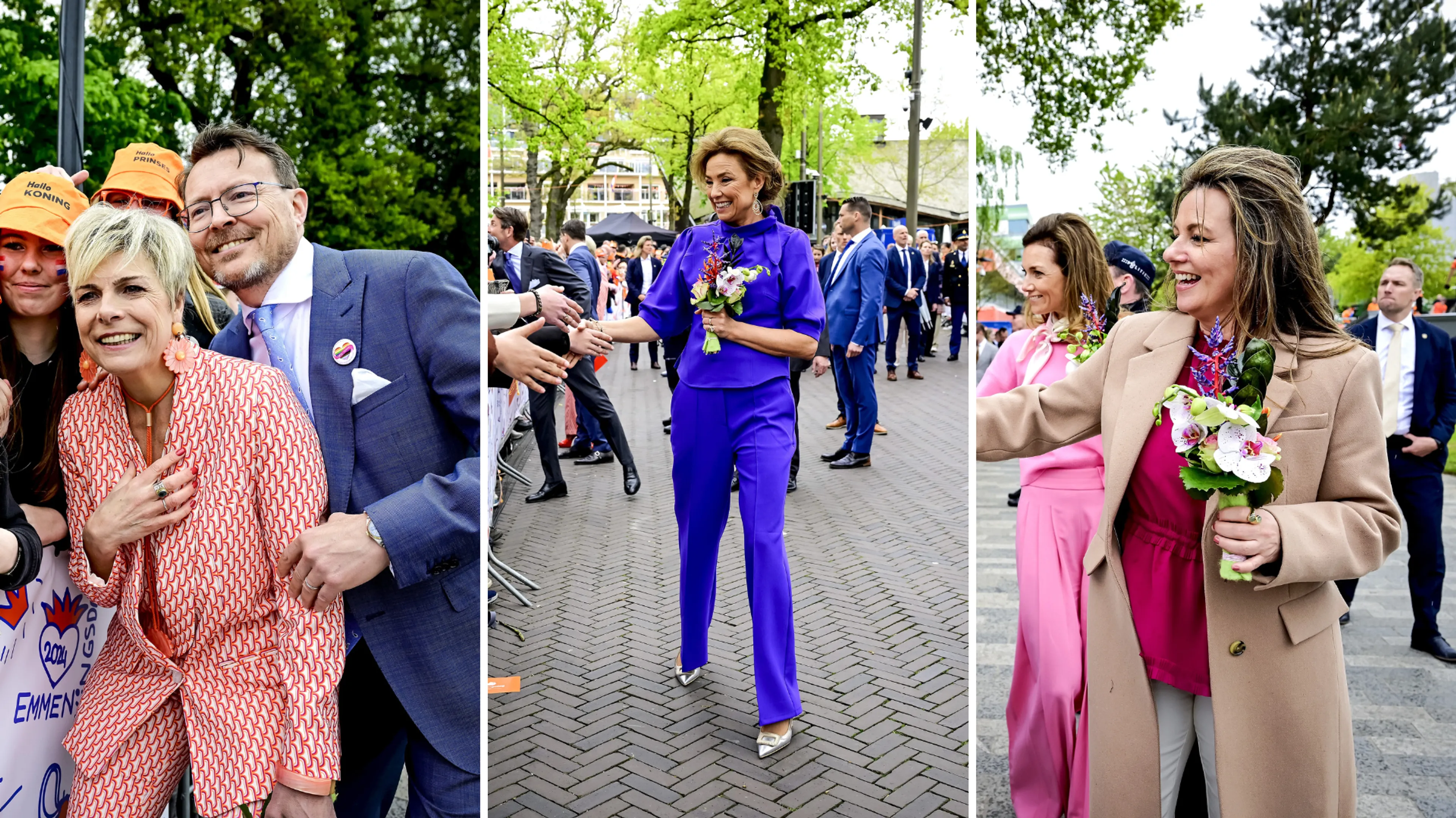 Pimpelpaars en zuurstokroze: dit dragen de andere prinsessen op Koningsdag