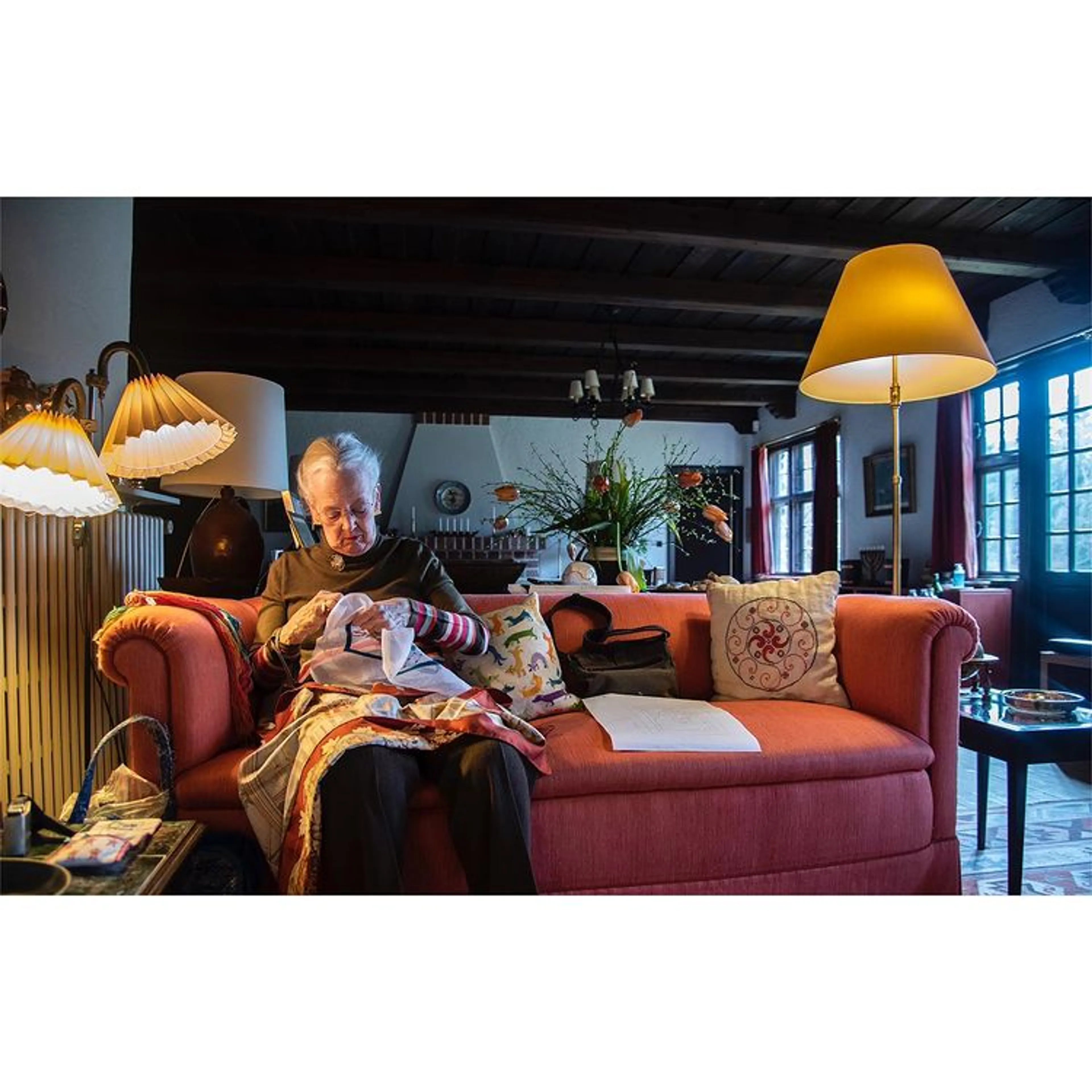 Margrethe laat zich van weer van creatieve kant zien