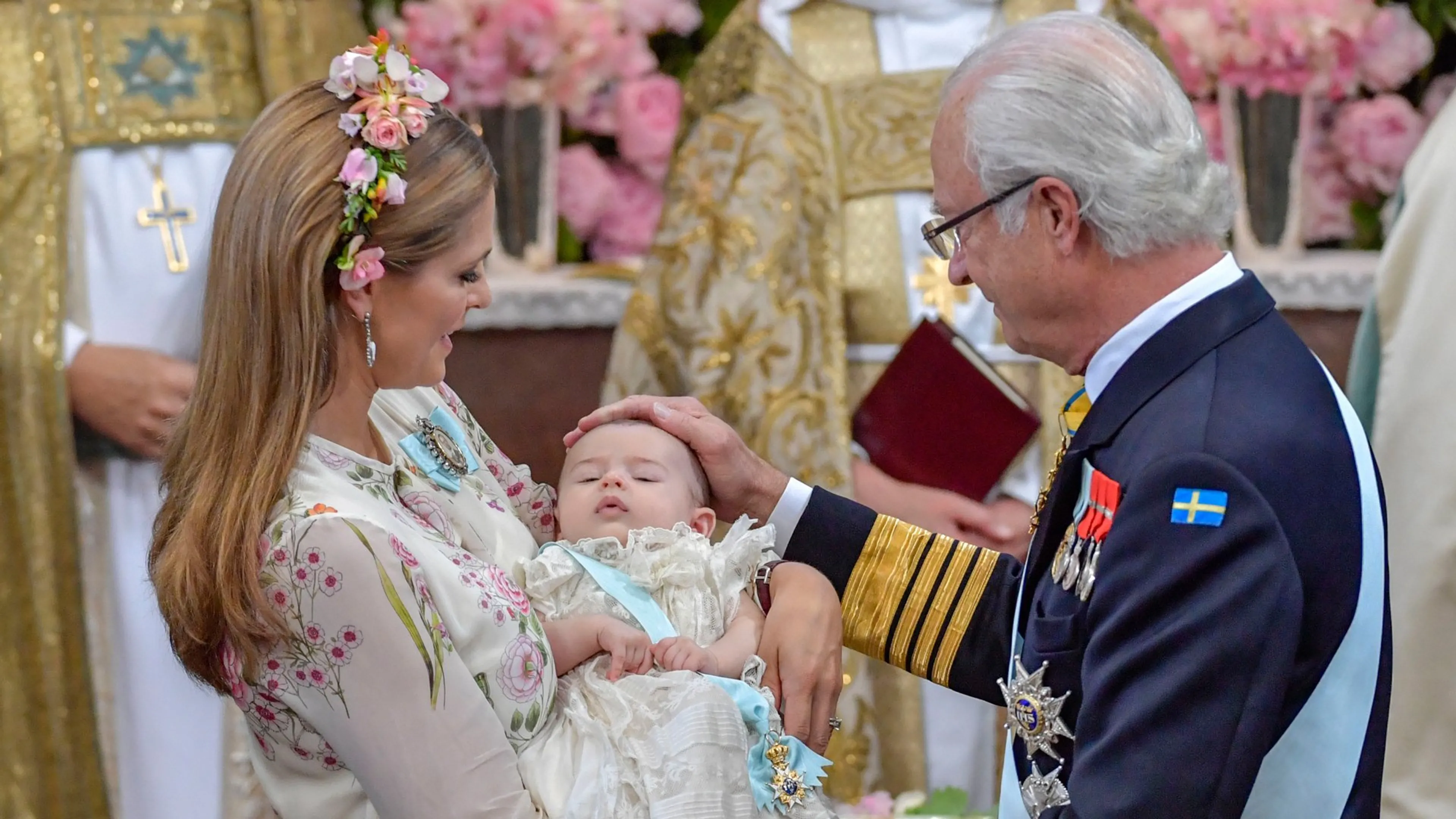 Foto's: Zweedse prinses Adrienne gedoopt
