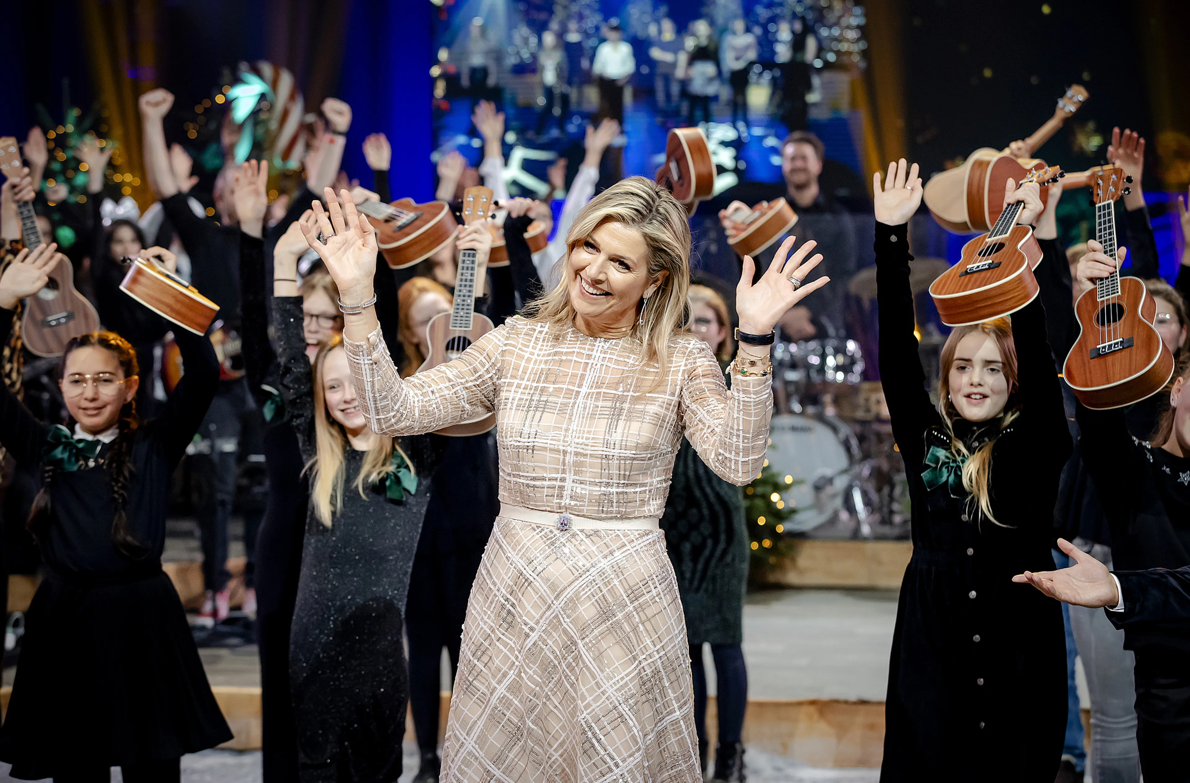 Máxima woont opnames Kerst Muziekgala bij