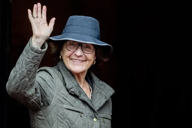 AMSTERDAM - Prinses Margriet komt aan bij het Koninklijk Paleis voor de traditionele nieuwjaarsontvangst voor Nederlandse genodigden door koning Willem-Alexander en koningin Maxima. ANP ROYAL IMAGES ROBIN UTRECHT.