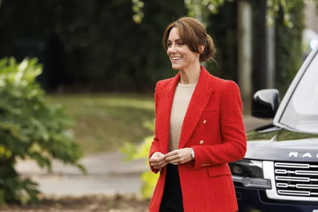 Catherine, prinses van Wales tijdens een werkbezoek in 2023.