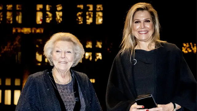 Prinses Beatrix en koningin Máxima in november 2022.