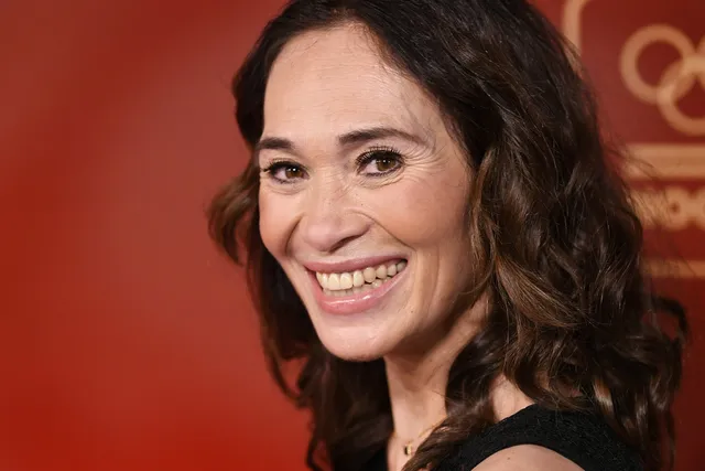 AMSTERDAM - Bibian Mentel op de rode loper voorafgaand aan het NOC*NSF Sportgala in AFAS Live. Tijdens het jaarlijkse evenement worden de hoofdrolspelers uit de sportwereld gelauwerd. ANP PIROSCHKA VAN DE WOUW.