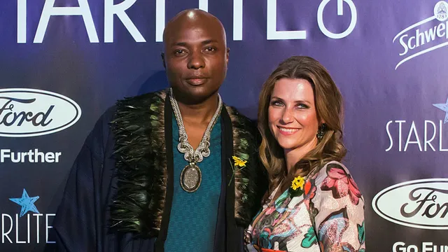 Prinses Märtha Louise met haar verloofde Durek.