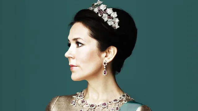 Een officieel portret van kroonprinses Mary.