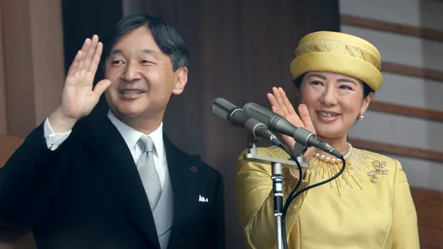 Keizer Naruhito en keizerin Masako.