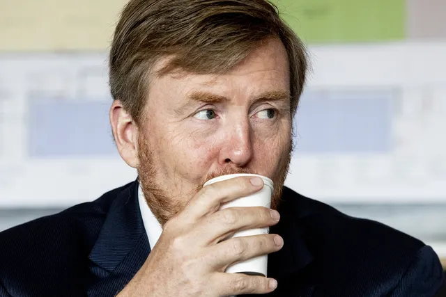 ROTTERDAM - Koning Willem Alexander brengt een werkbezoek aan de Ahoy ivm het Eurovision Songfestival 2021. NIELS WENSTEDT / BSR AGENCY / ROTAPOOL.