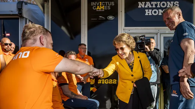 Prinses Margriet 'bokst' de sporters succes op de Invictus Games in 2022.
