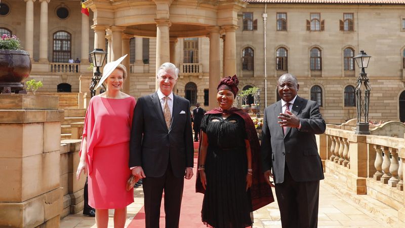 Koning Filip en koningin Mathilde beginnen aan staatsbezoek Zuid-Afrika