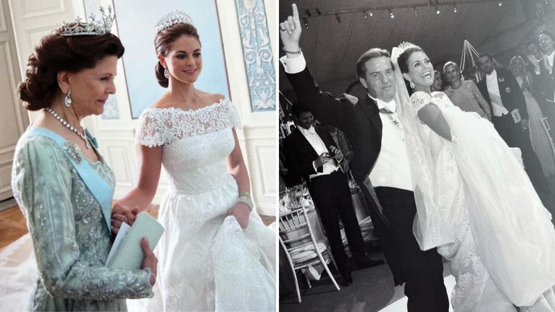 Prinses Madeleine blikt terug op trouwdag met exclusieve foto's