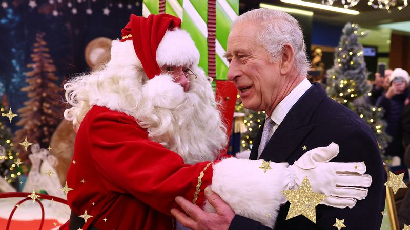 Foto's: Royals ontmoeten de kerstman