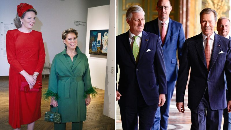 Belgische koning en koningin nemen Luxemburgse royals mee op pad