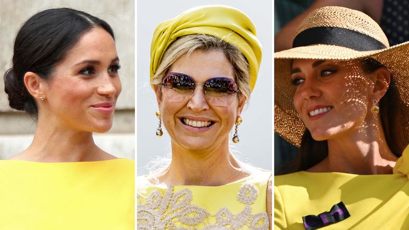 Kijk: Royals in zomers en zonnig geel
