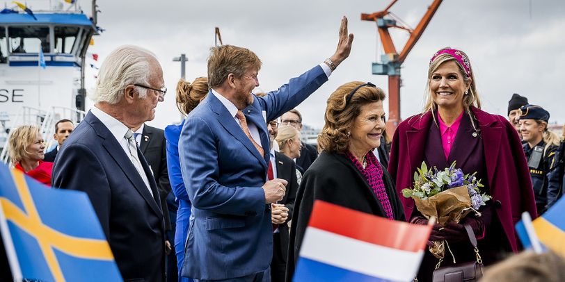 Willem-Alexander en Máxima sluiten staatsbezoek af in Göteborg