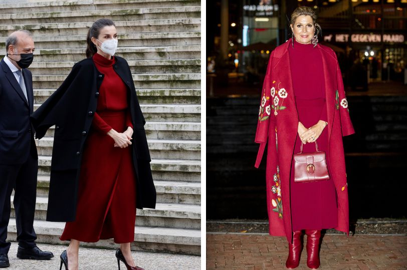 Grappig: Letizia draagt dezelfde jurk als Máxima