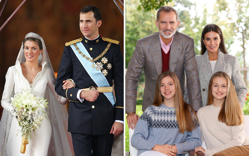 Foto's: 18 mooie momenten uit 18 jaar huwelijk Felipe en Letizia