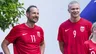 Haakon en gezin spelen potje voetbal met Noorse superster