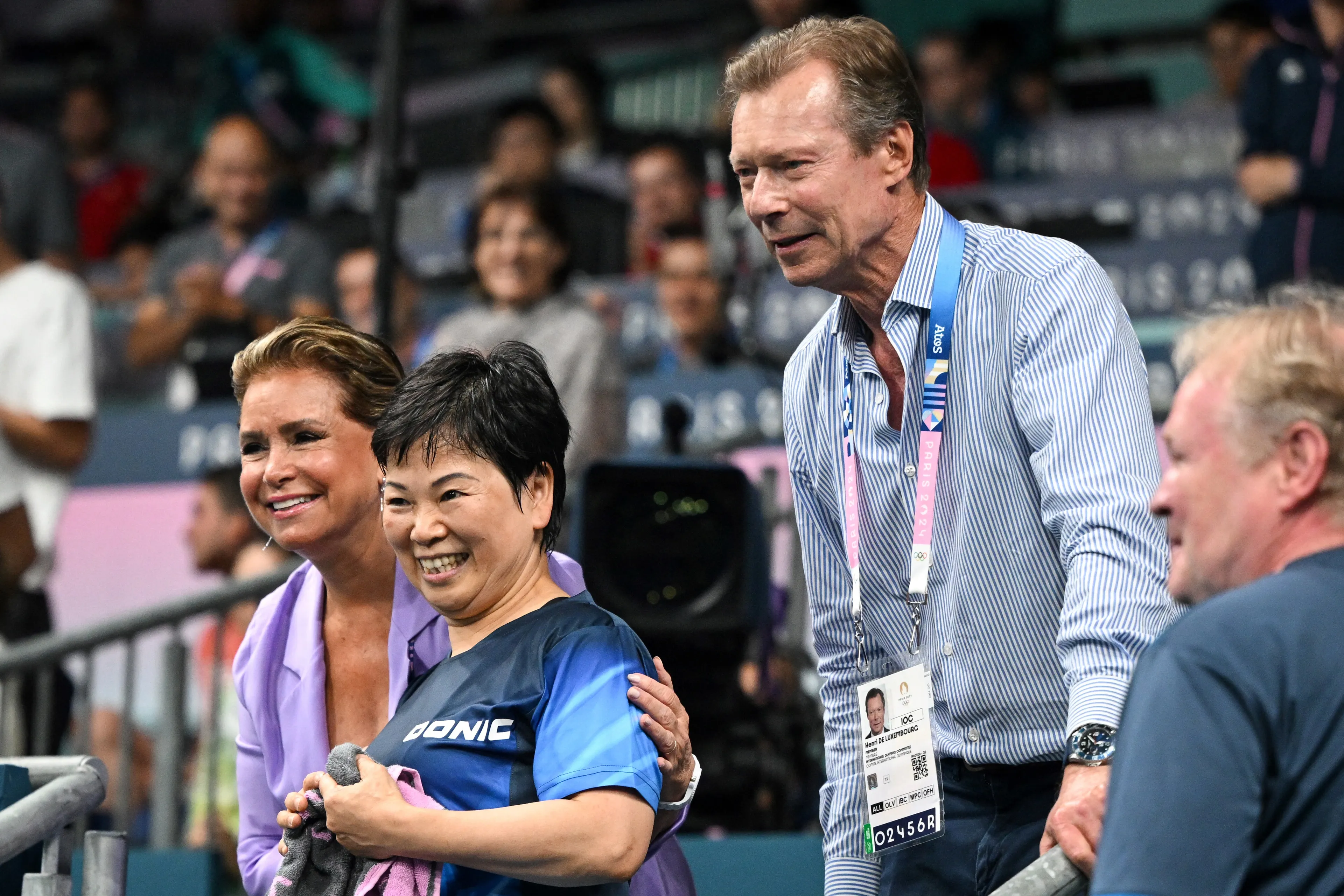 Henri en Maria Teresa bij de Olympische Spelen in Parijs (2024).