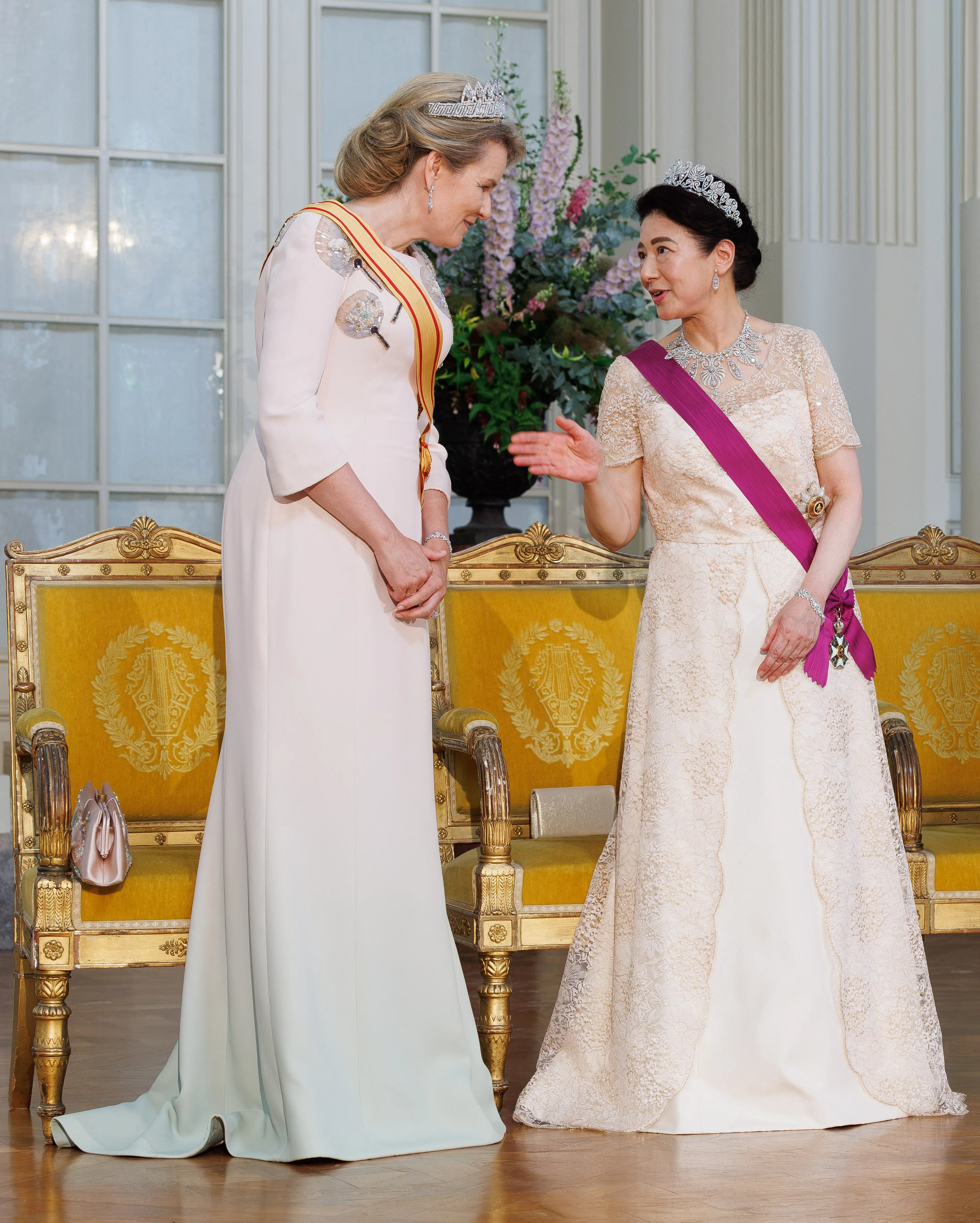 Koningin Mathilde en keizerin Masako.